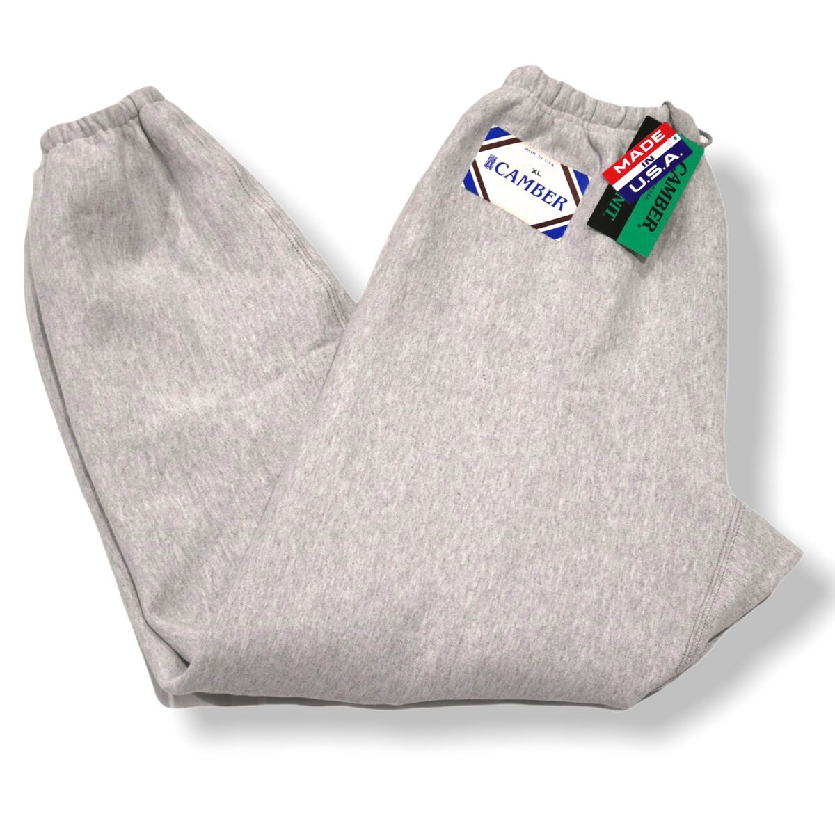 NWT! CAMBER CROSS KNIT MENS XL GRAY 12 OZ HEAVYWEIGHT SWEATPANTS MADE IN  THE USA