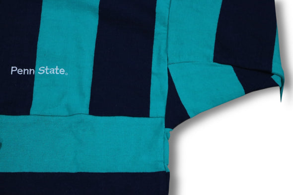 VINTAGE 90s PENN STATE NITTANY LIONS NCAA FOOTBALL RUGBY SHIRT MADE IN USA (MENS XL)