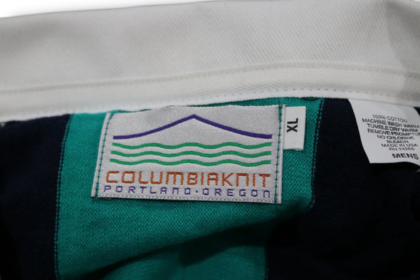 VINTAGE 90s PENN STATE NITTANY LIONS NCAA FOOTBALL RUGBY SHIRT MADE IN USA (MENS XL)