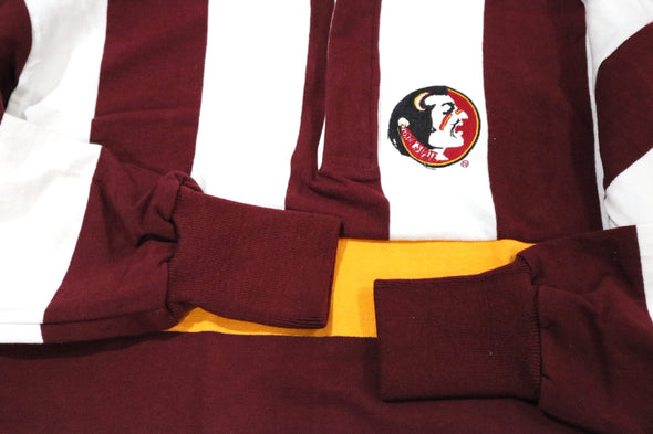 VINTAGE 90s FLORIDA STATE FSU SEMINOLES FOOTBALL RUGBY SHIRT MADE IN USA (MEN'S MEDIUM)