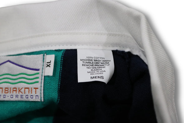 VINTAGE 90s PENN STATE NITTANY LIONS NCAA FOOTBALL RUGBY SHIRT MADE IN USA (MENS XL)