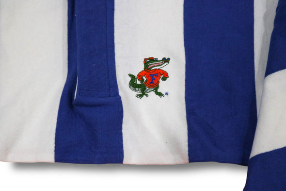 VINTAGE 90s FLORIDA GATORS FOOTBALL RUGBY SHIRT-MADE IN THE USA (MEN'S LARGE)