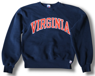 VINTAGE UNIVERSITY OF VIRGINIA RUSSELL ATHLETIC SWEATSHIRT (MEN'S SMALL)