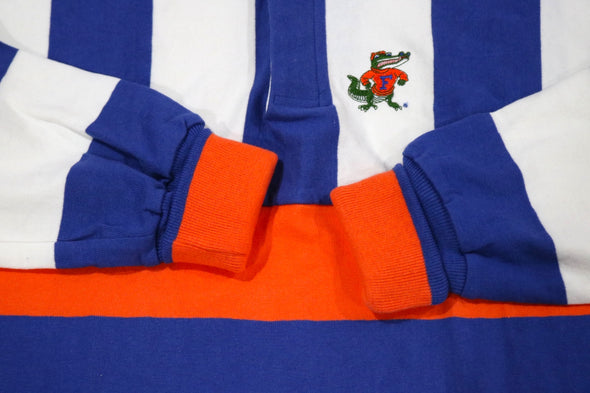 VINTAGE 90s FLORIDA GATORS FOOTBALL RUGBY SHIRT-MADE IN THE USA (MEN'S LARGE)