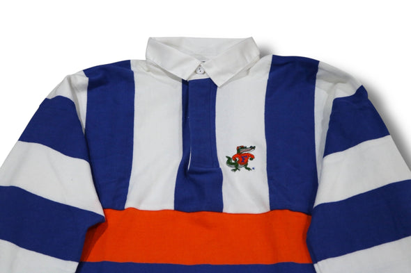 VINTAGE 90s FLORIDA GATORS FOOTBALL RUGBY SHIRT-MADE IN THE USA (MEN'S LARGE)