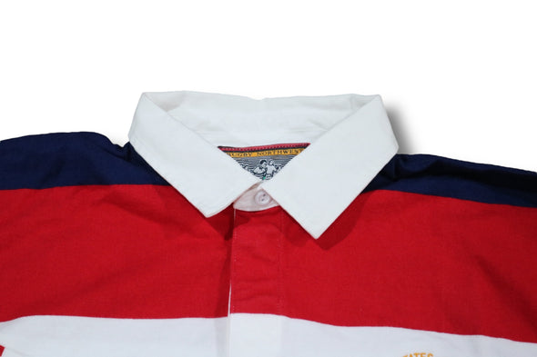 VINTAGE 90s UNITED STATES RUGBY FOOTBALL UNION RUGBY SHIRT MADE IN USA (MENS XL)