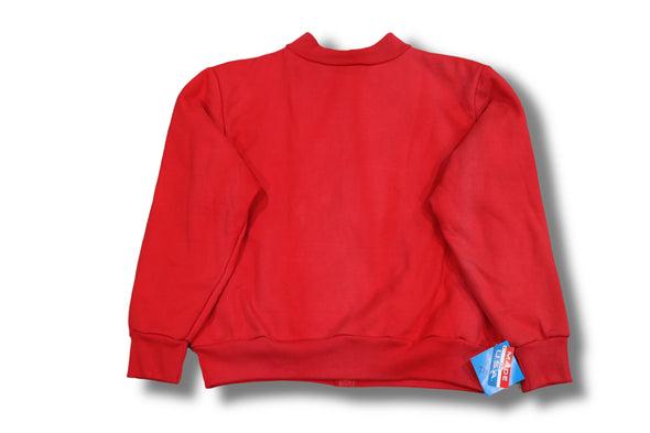 CAMBER SPORTSWEAR-130 ARCTIC THERMAL LINED KNIT COLLAR ZIP FRONT SWEATSHIRT IN RED