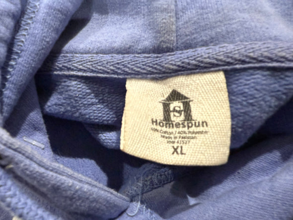 MONTAUK THE END PERIWINKLE BLUE HOODIE SWEAT SHIRT (MEN'S XL)