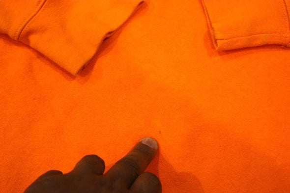 MONTAUK LONG ISLAND ORANGE CREW NECK SWEAT SHIRT (MEN'S MEDIUM)