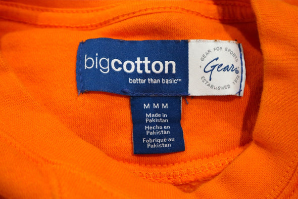 MONTAUK LONG ISLAND ORANGE CREW NECK SWEAT SHIRT (MEN'S MEDIUM)
