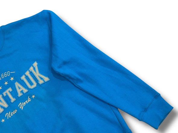 MONTAUK LONG ISLAND TURQUOISE CREW NECK SWEAT SHIRT (MENS XXL)