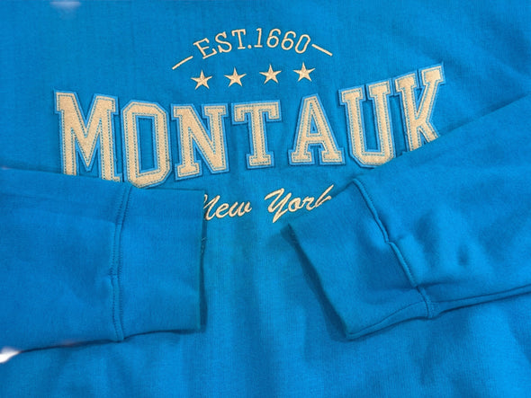 MONTAUK LONG ISLAND TURQUOISE CREW NECK SWEAT SHIRT (MENS XXL)