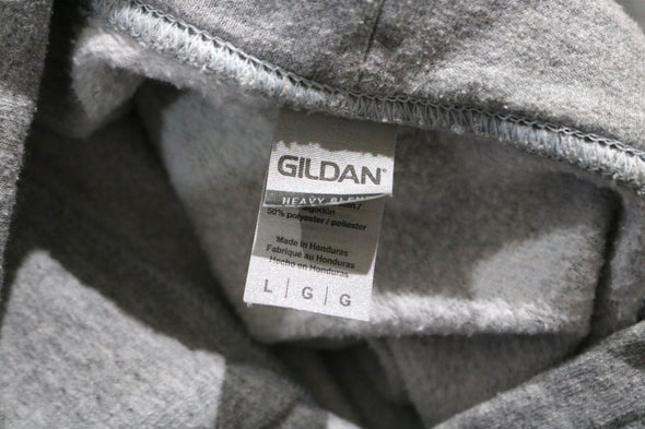 MONTAUK THE END HEATHER GRAY HOODIE SWEAT SHIRT (MENS LARGE)