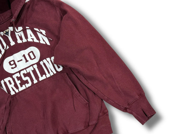 VINTAGE CHAMPION REVERSE WEAVE WALT WHITMAN HIGH SCHOOL WRESTLING HOODIE (MEN'S MEDIUM)