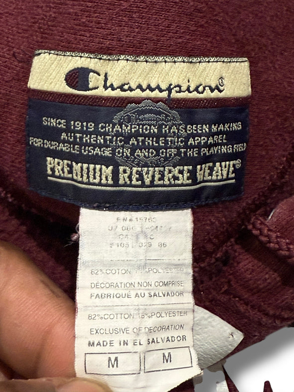 VINTAGE CHAMPION REVERSE WEAVE WALT WHITMAN HIGH SCHOOL WRESTLING HOODIE (MEN'S MEDIUM)