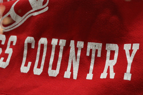 VINTAGE RUSSELL ATHLETIC PATCHOGUE MEDFORD CROSS COUNTRY HOODIE USA MADE (MEN'S LARGE)