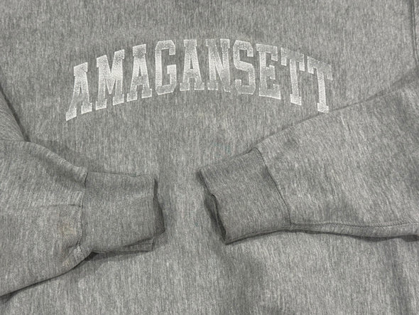 VINTAGE AMAGANSETT HEATHER GRAY HAMPTONS SWEAT SHIRT (MENS LARGE)