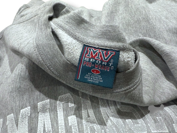 VINTAGE AMAGANSETT HEATHER GRAY HAMPTONS SWEAT SHIRT (MENS LARGE)