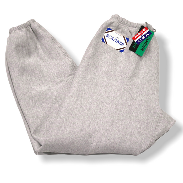 NWT! CAMBER CROSS KNIT MENS XL GRAY 12 OZ HEAVYWEIGHT SWEATPANTS MADE IN THE USA
