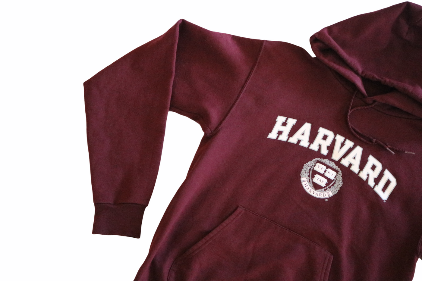CHAMPION HARVARD UNIVERSITY MENS SMALL IVY LEAGUE BURGUNDY HOODIE
