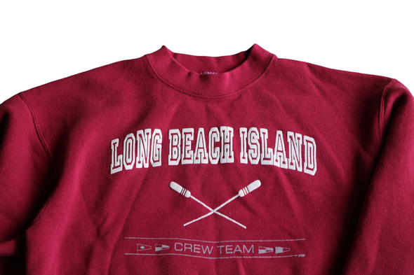 VINTAGE LBI LONG BEACH ISLAND CREW TEAM SZ LARGE CREW NECK SWEAT SHIRT MADE IN USA