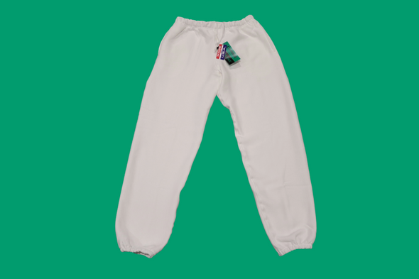 CAMBER SPORTSWEAR CROSS KNIT MENS LARGE WHITE 12 OZ HEAVYWEIGHT SWEATPANTS MADE IN THE USA