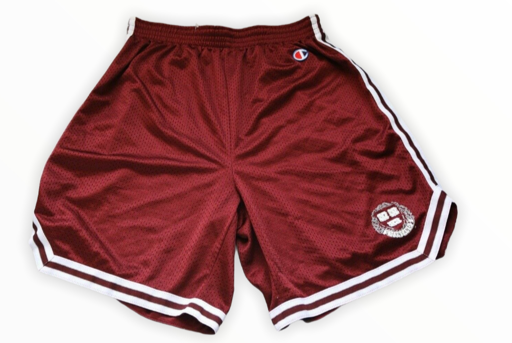 VINTAGE CHAMPION HARVARD UNIVERSITY MESH BASKETBALL SHORTS LARGE 1st and 44 LLC