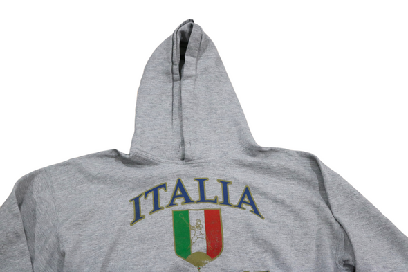 VINTAGE ITALIA ITALY LACROSSE MENS LARGE EUROPEAN HOODIE SWEAT SHIRT